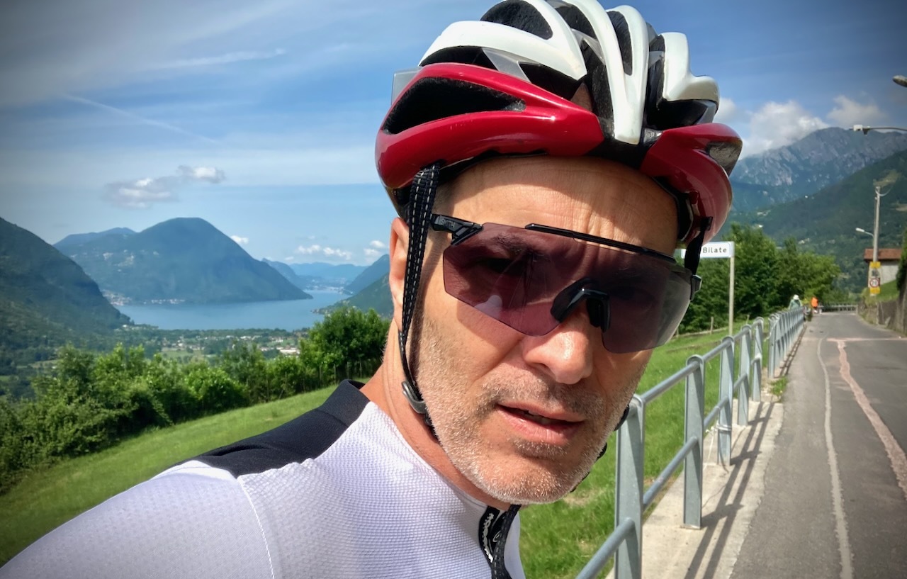 Lake Porlezza in the background